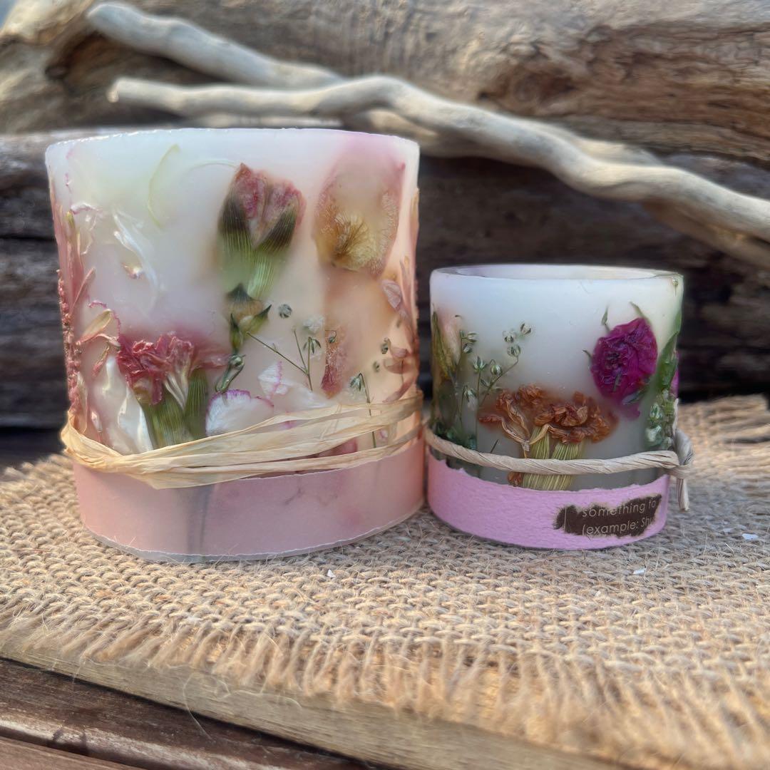 ㊳pinkボタニカルキャンドルホルダーset Ⅱ