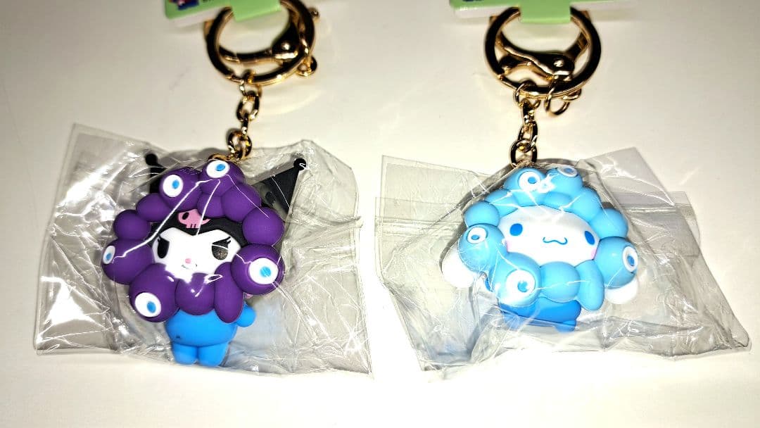 サンリオミャクミャク　パステルカラーキーホルダー　7個セット