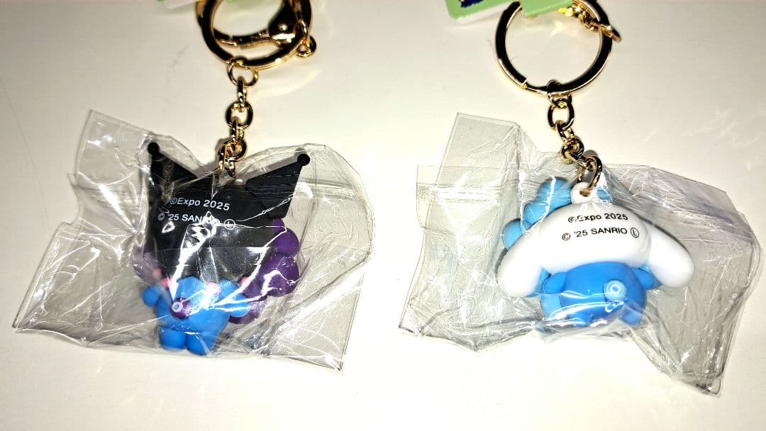 サンリオミャクミャク　パステルカラーキーホルダー　7個セット