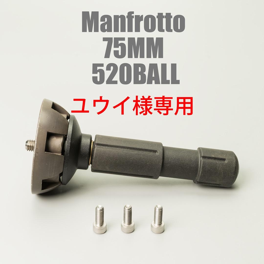 GITZO ヘッドプレート & Manfrotto 75MM 520BALL