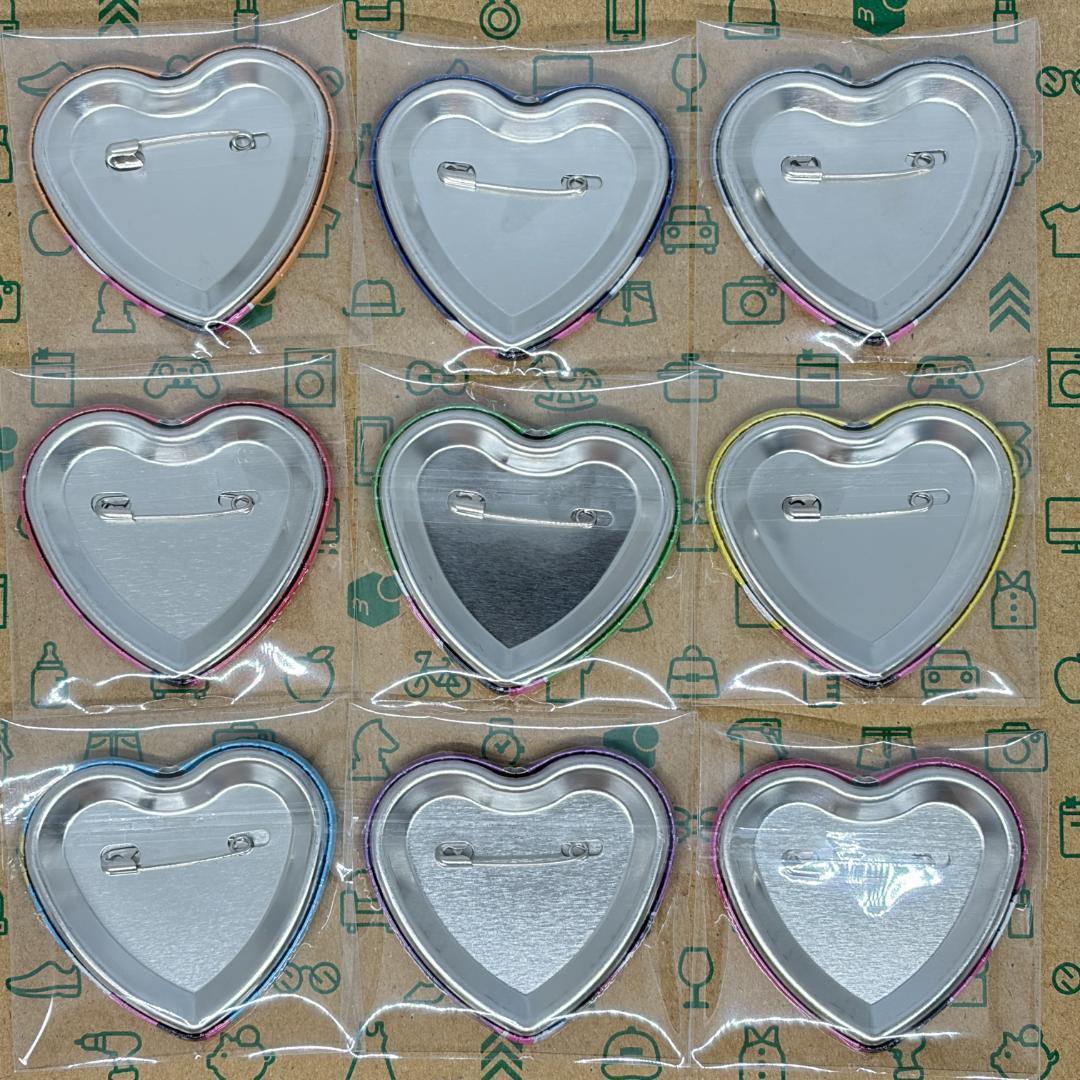 μ's ハート型缶バッジ 9点セット シリーズ15周年x全国遊園地コラボ