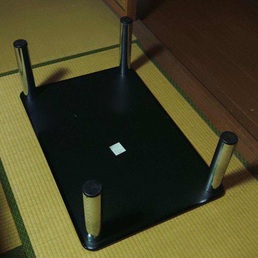 黒い大理石風?ローテーブル　センターテーブル