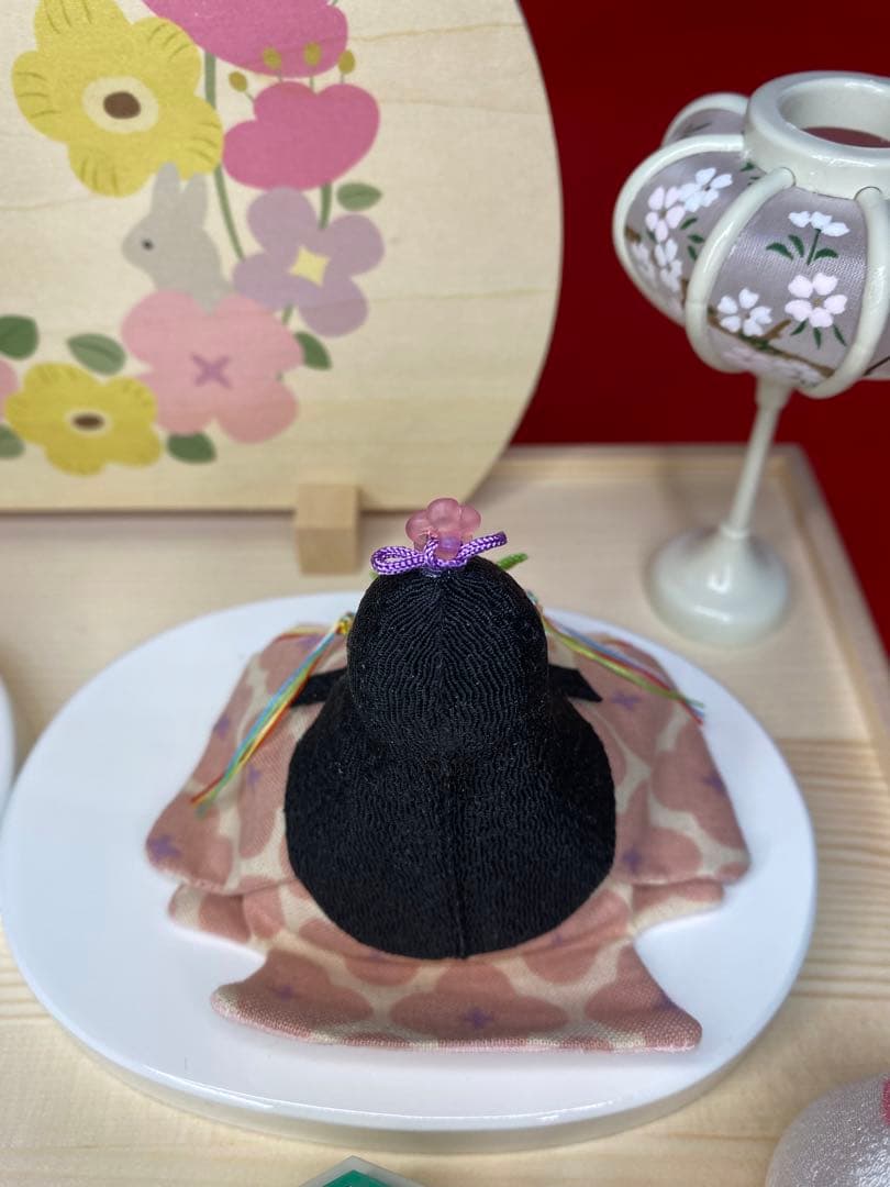 koti　雛人形　五人飾り収納セット・サイズ間口約３３×奥行約２４×高さ約２６㎝