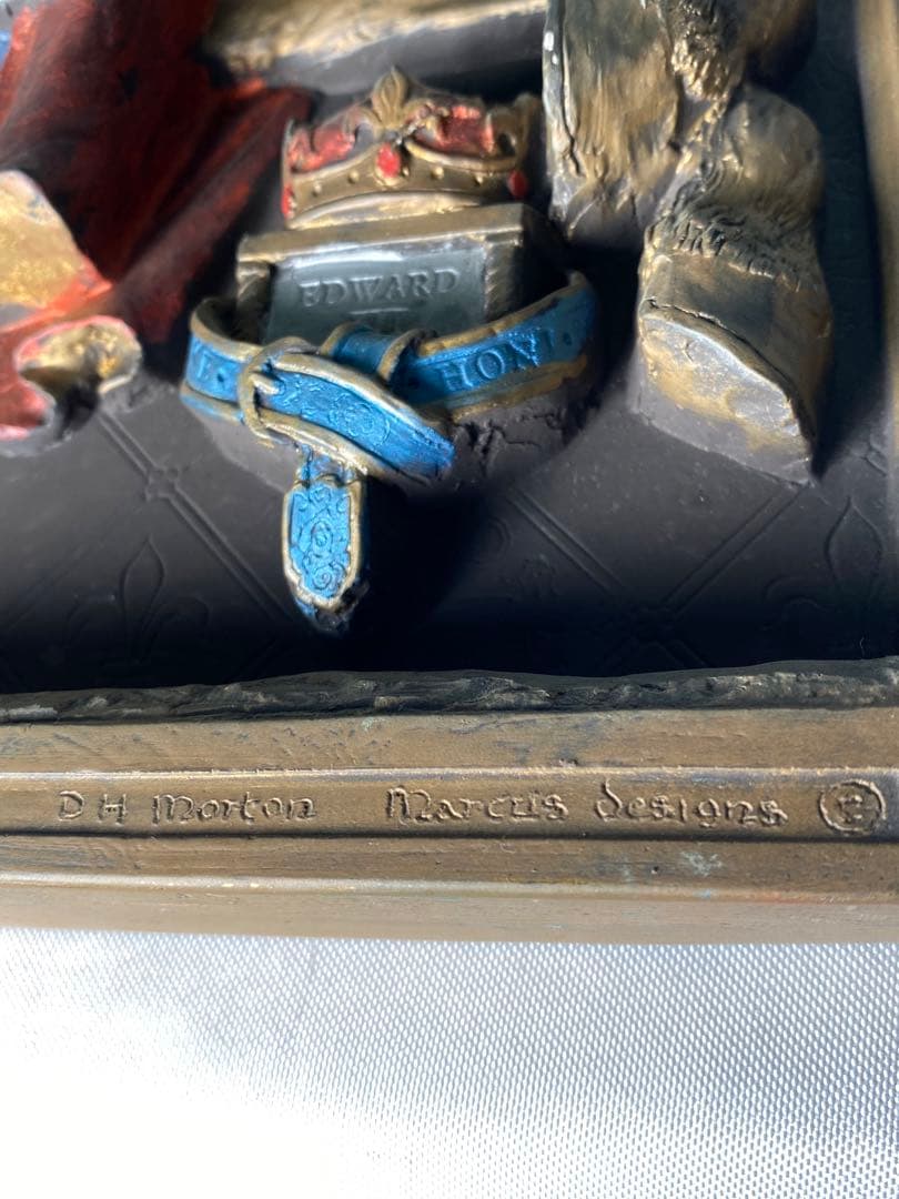 1704❣️ エドワード３世 レリーフ壁掛け彫刻