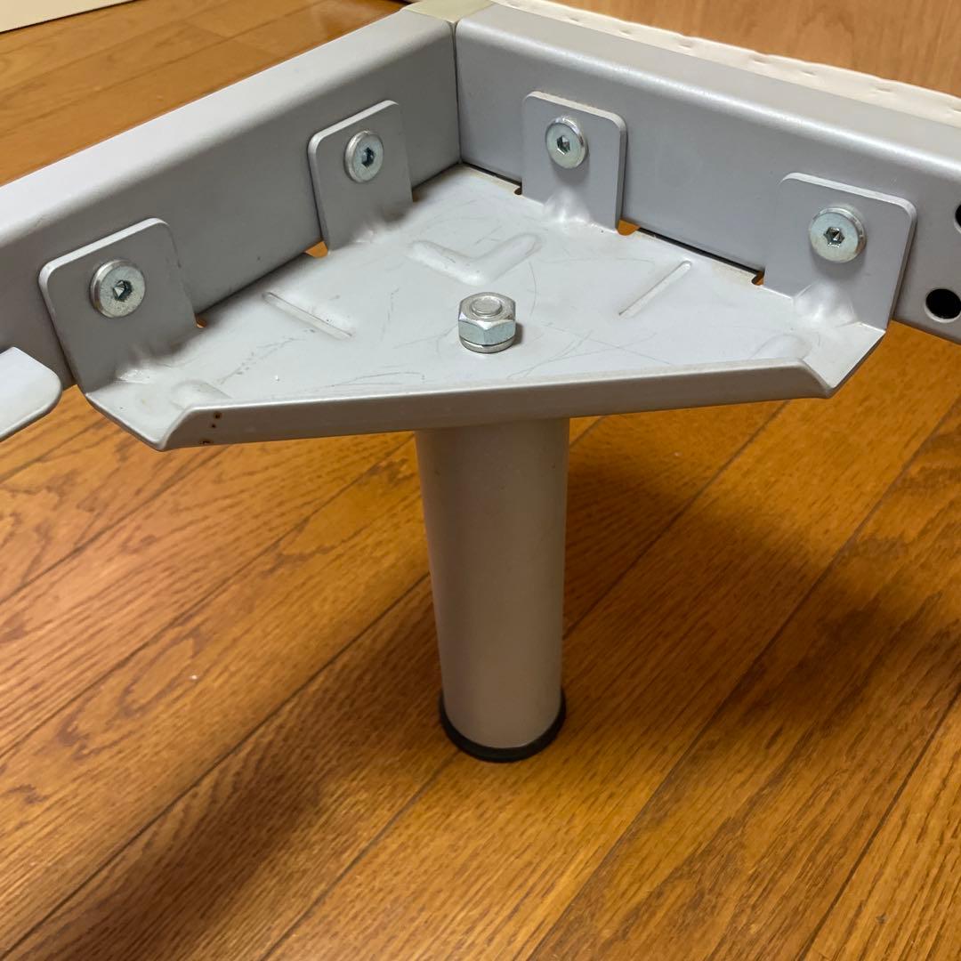 無印良品　シルバー×ホワイト シングルベッドフレーム