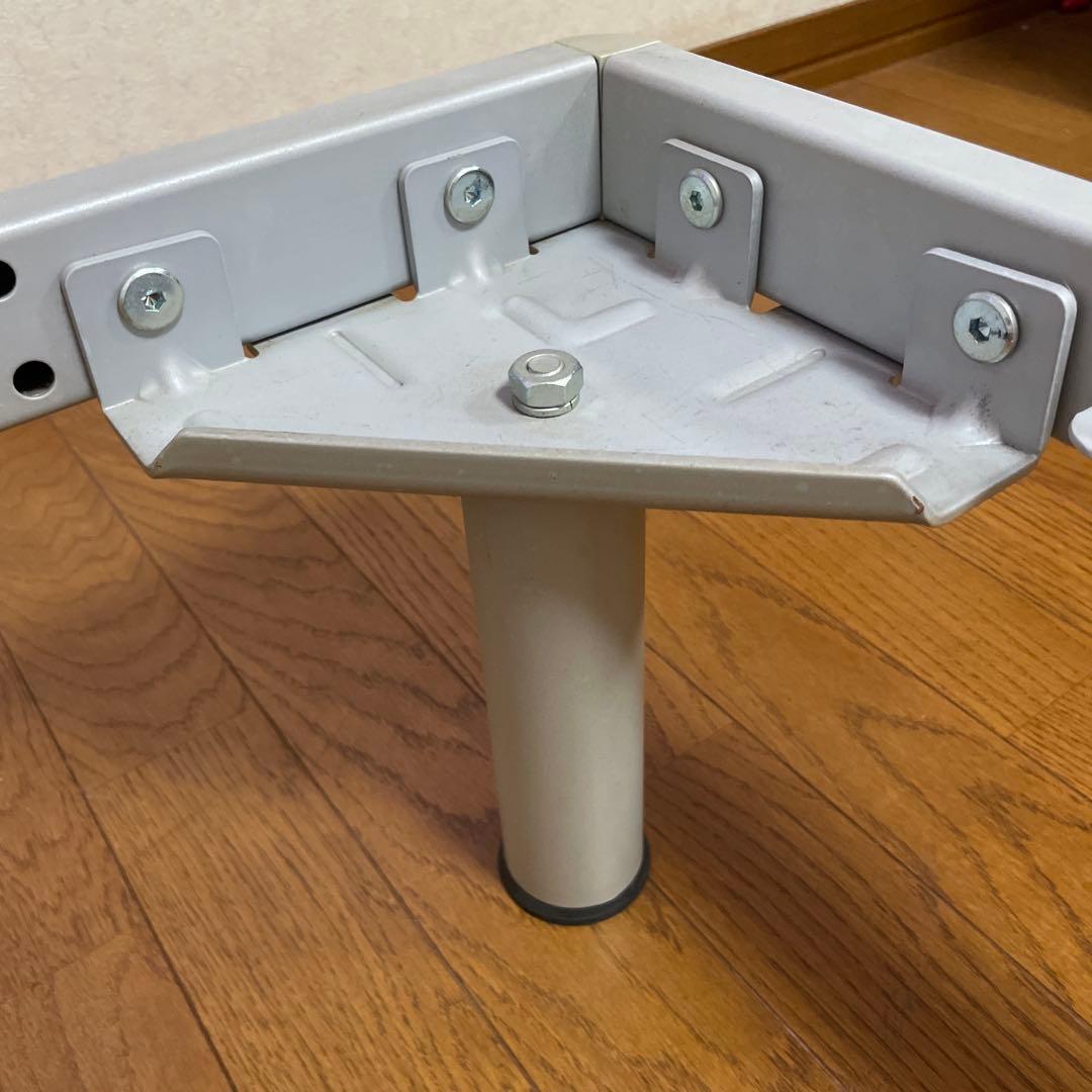 無印良品　シルバー×ホワイト シングルベッドフレーム