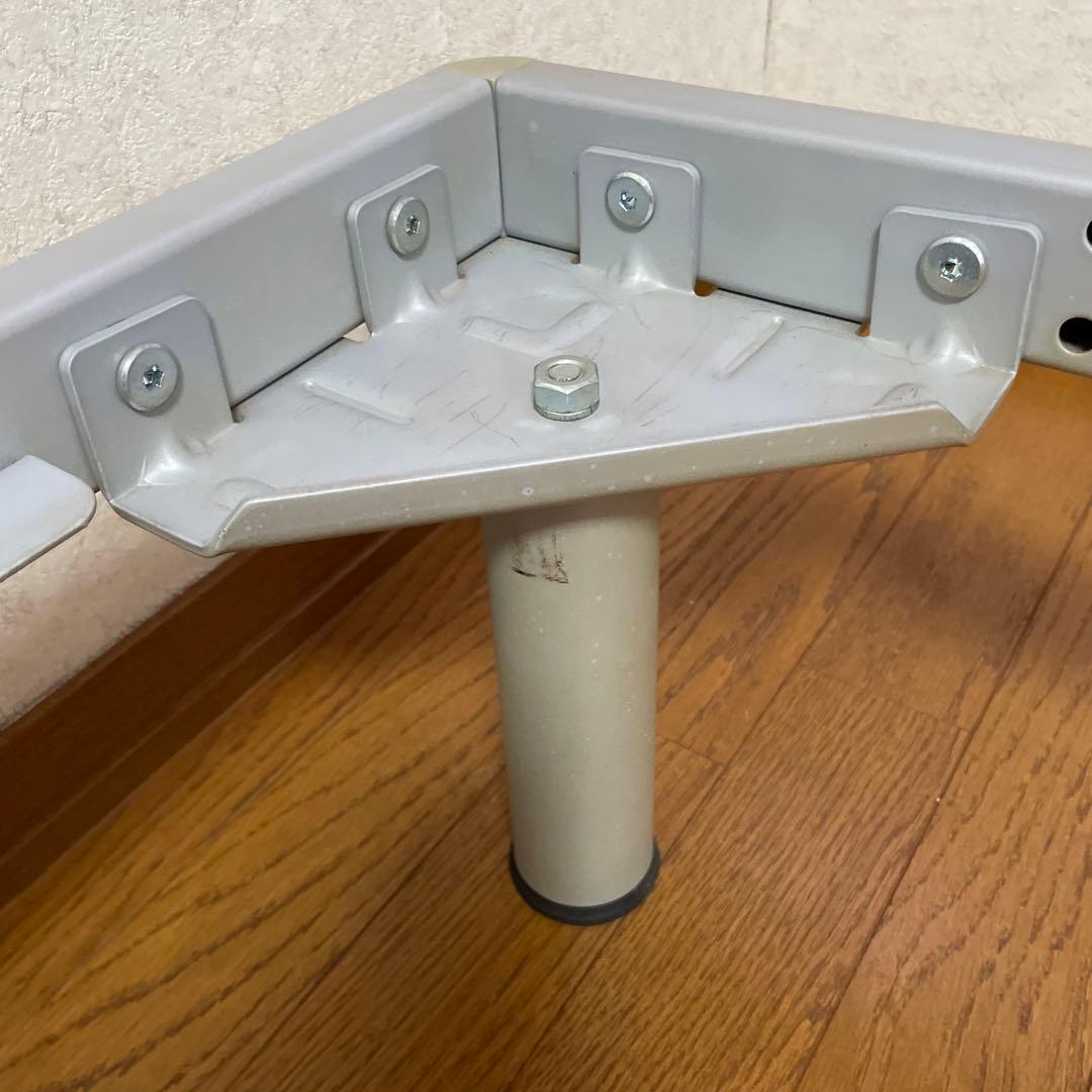 無印良品　シルバー×ホワイト シングルベッドフレーム