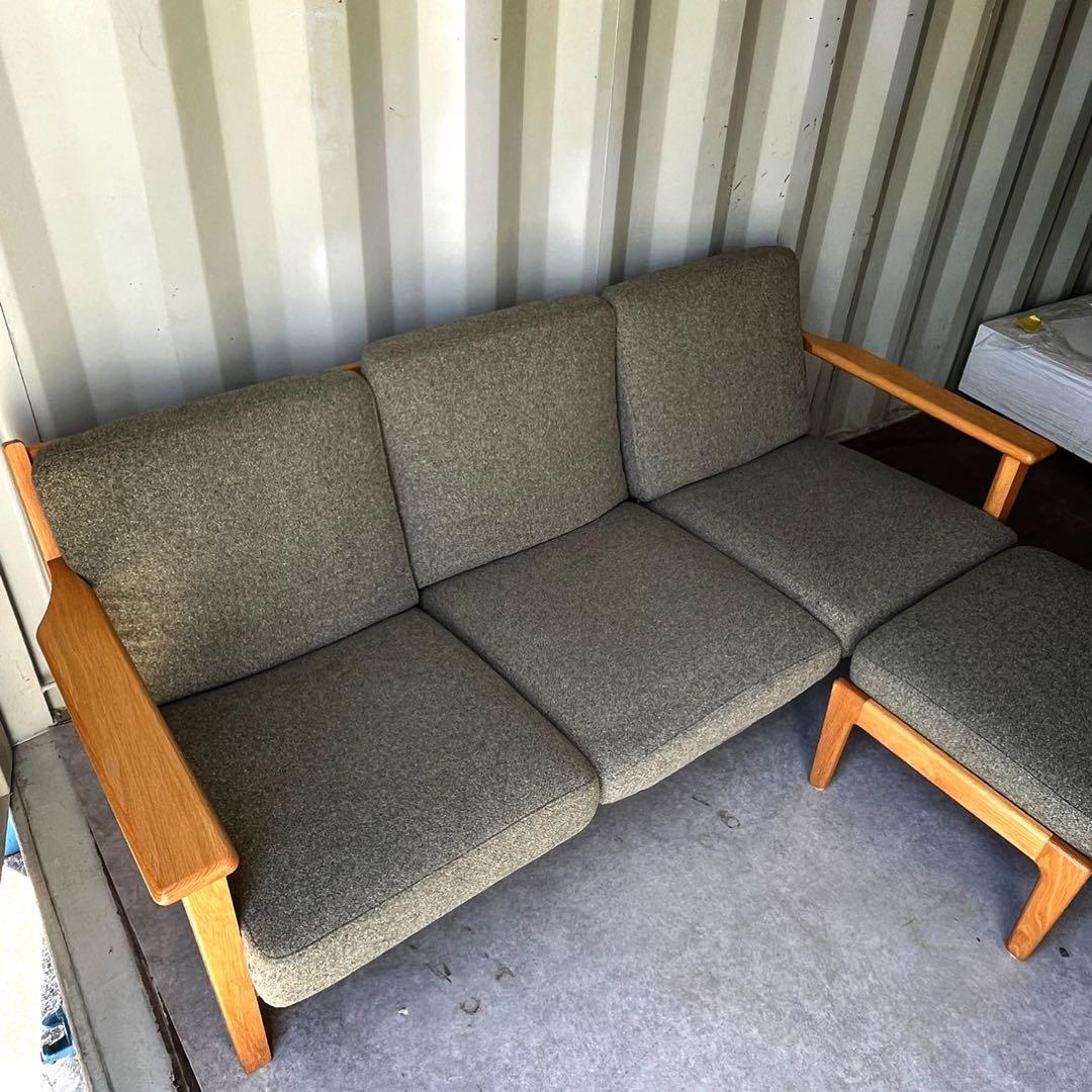 取付無料！ウニコ ヴィスカ 北欧風カバーリング3人掛けソファ・オットマン✨