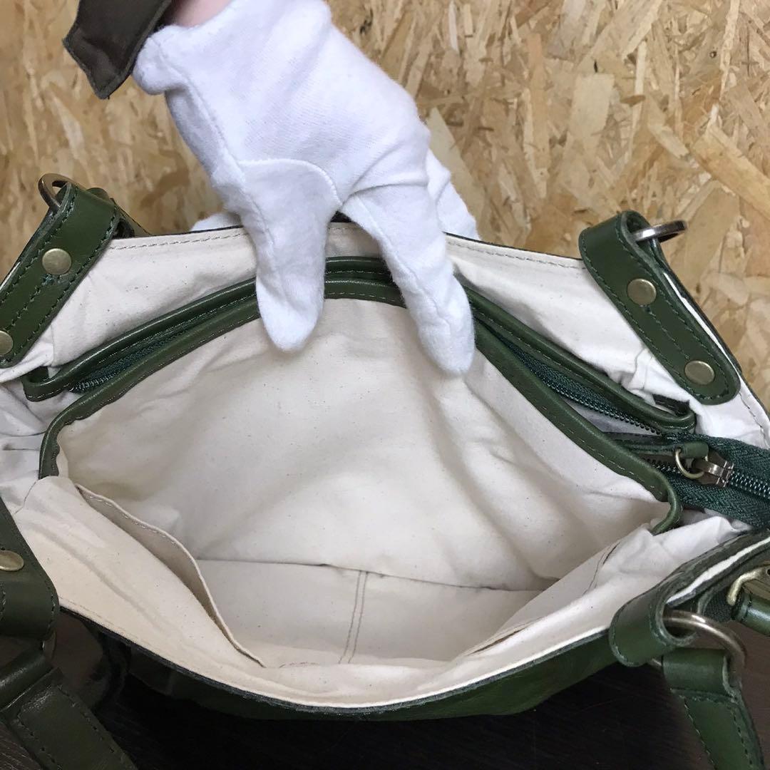 Dakota ダコタ メリルショルダーバッグ　レザー　バック　緑　グリーン