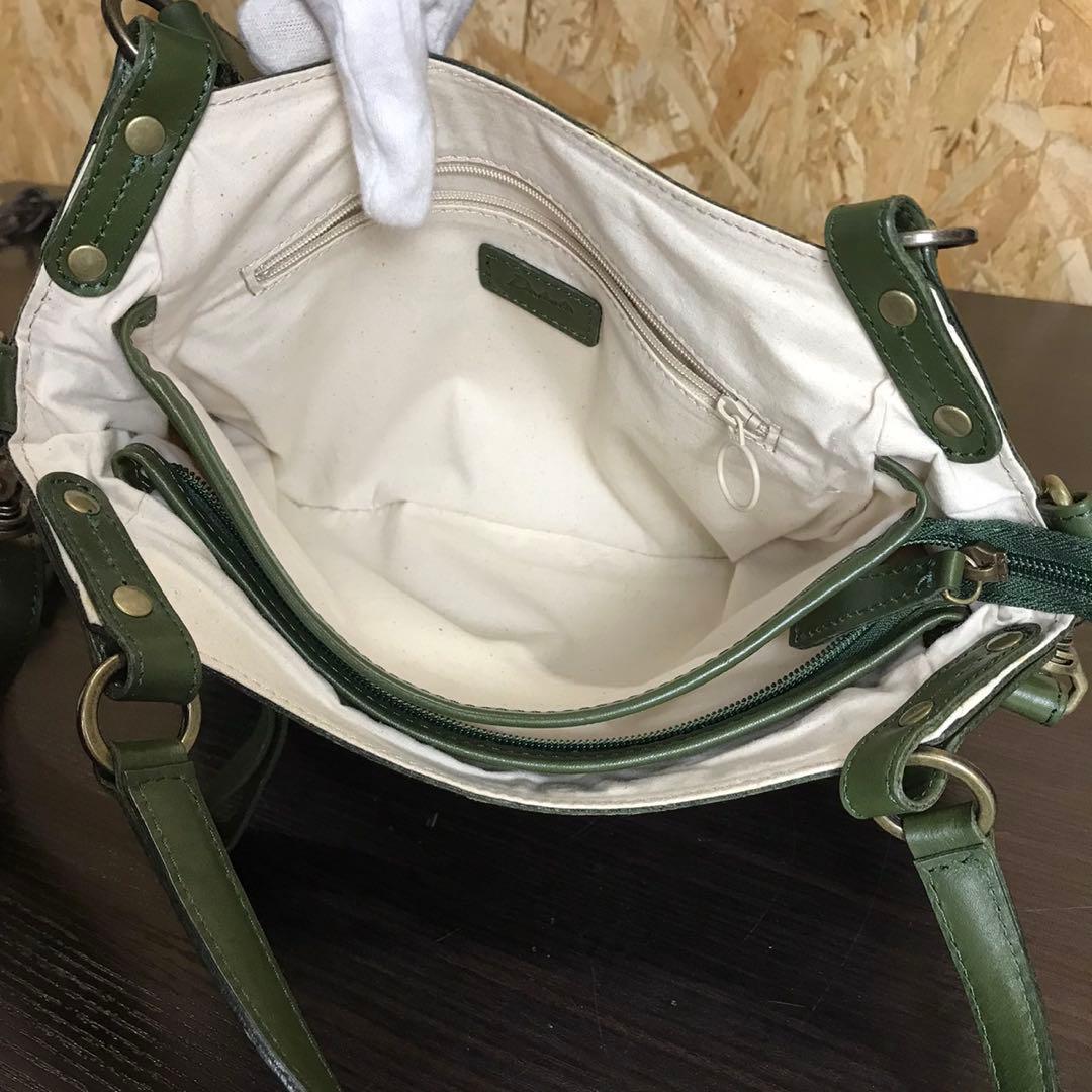 Dakota ダコタ メリルショルダーバッグ　レザー　バック　緑　グリーン