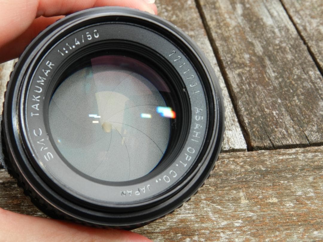 極美品　PENTAX SMC TAKUMAR 50mm f/1.4 レンズ