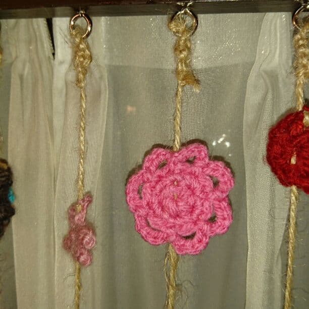 花のれん  ピンク&ブルーベース