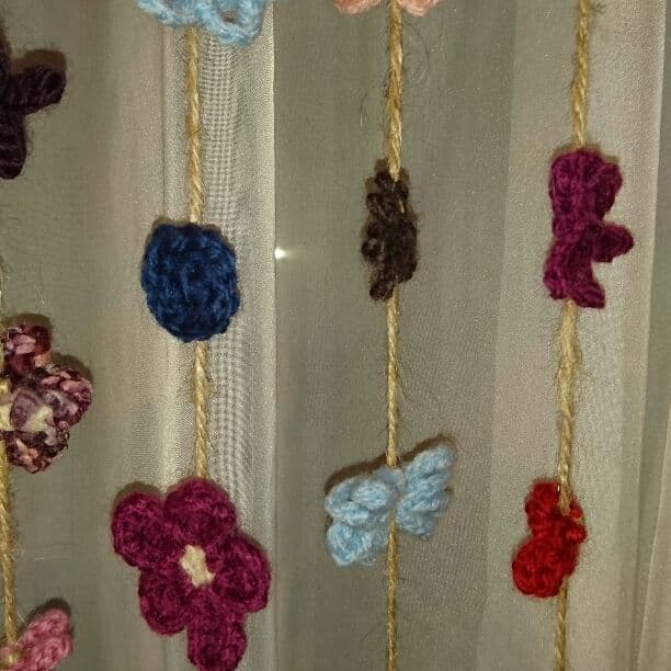 花のれん  ピンク&ブルーベース