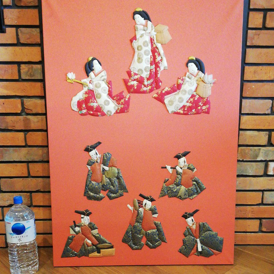 くるみ絵 雛飾り 特注パネル　2ヶセット