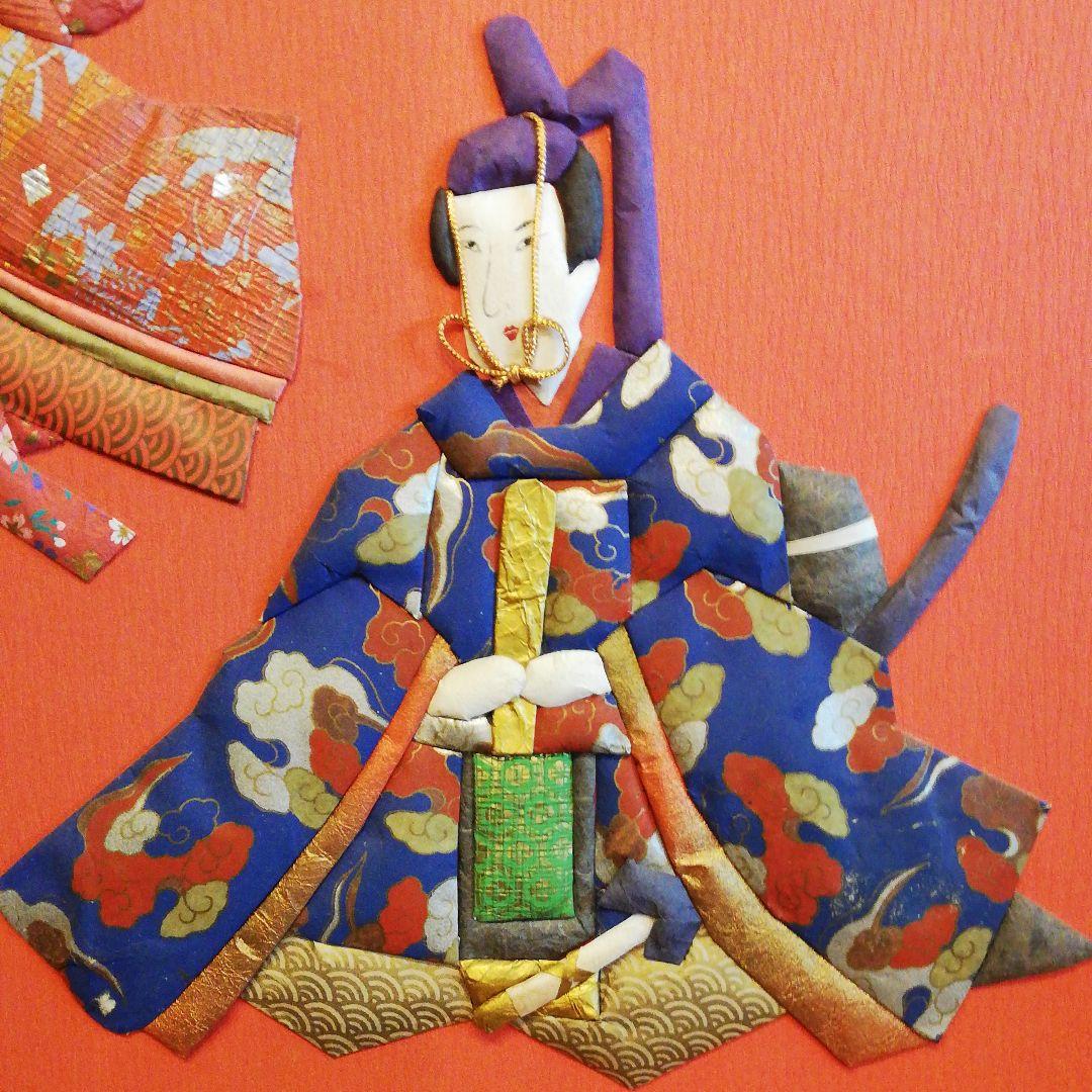 くるみ絵 雛飾り 特注パネル　2ヶセット