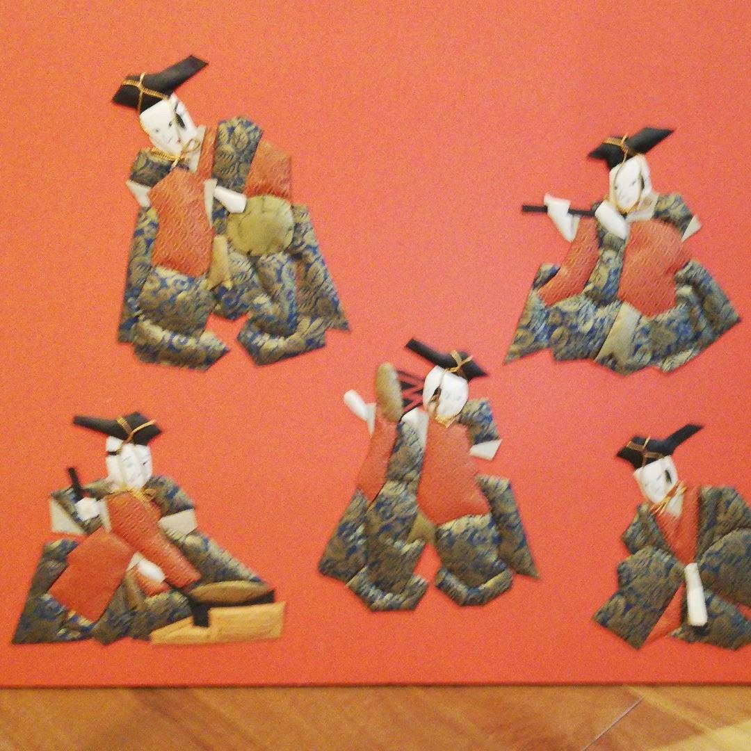 くるみ絵 雛飾り 特注パネル　2ヶセット