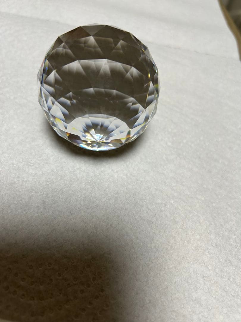 値下げ‼️スワロフスキーの逸品‼️希少品‼️クリスタル多面体ボール　サンキャッチャー