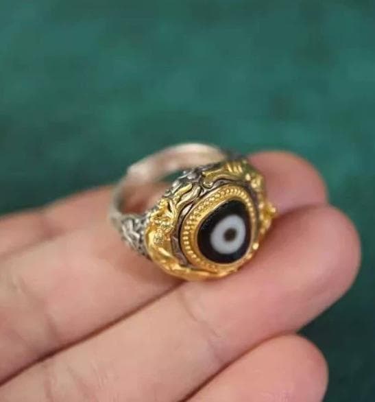 金龍と天眼珠の特別なリング - 手彫り細工 / 開運・パワーストーン