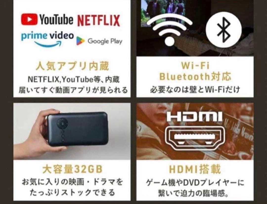 【お買得】カベーニ/KABENI/プロジェクター/初期化済み