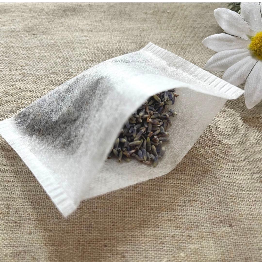 2308-2 手のひら巾着サシェ 香り袋 綿麻 レース ローズ刺繍 オレンジ