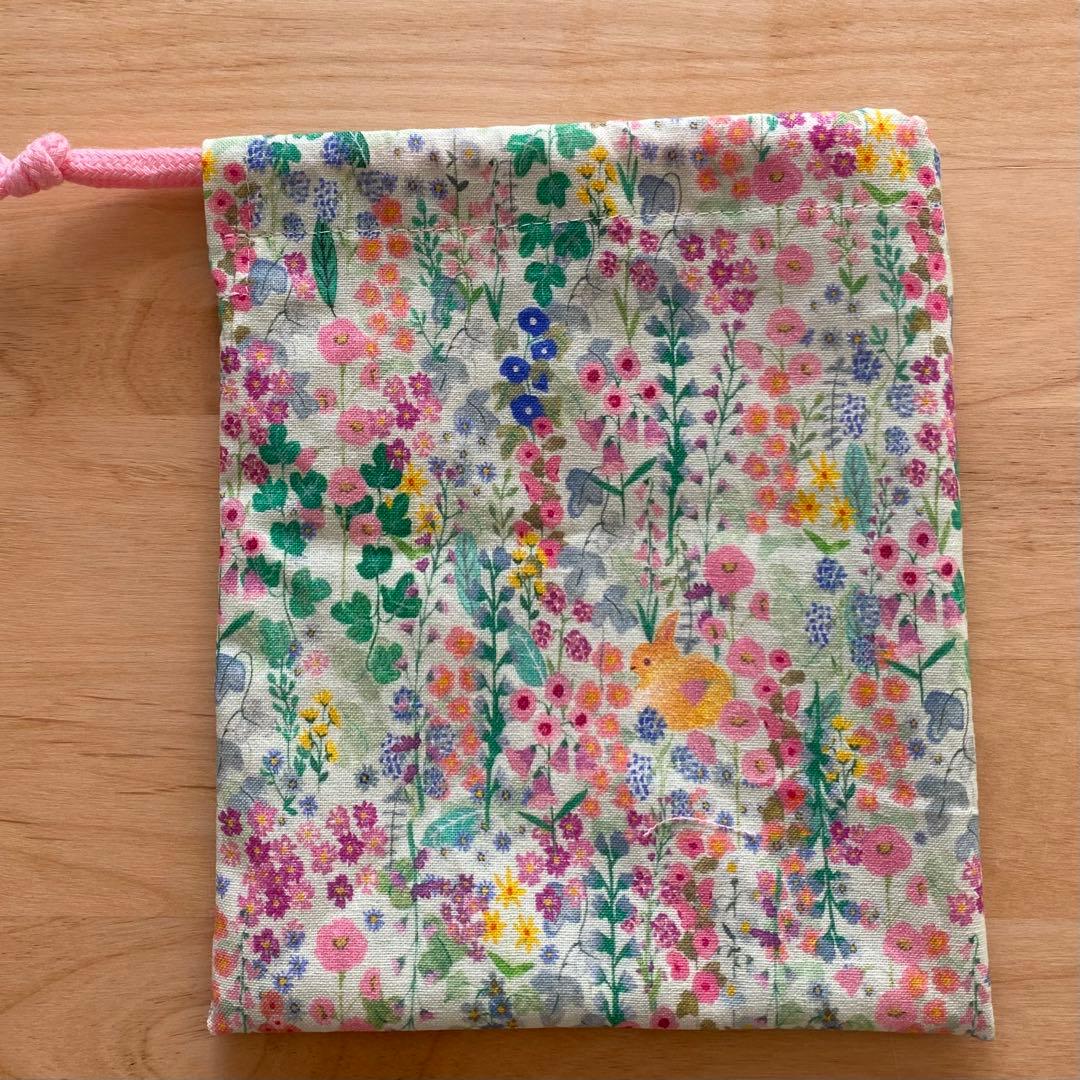 みのん。 レッスンバック♡体操着袋♡上履き袋　うさぎ