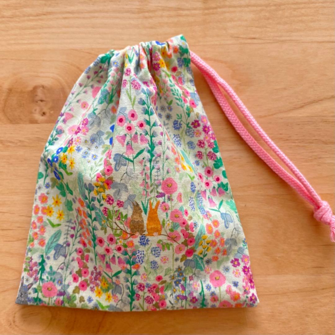 みのん。 レッスンバック♡体操着袋♡上履き袋　うさぎ
