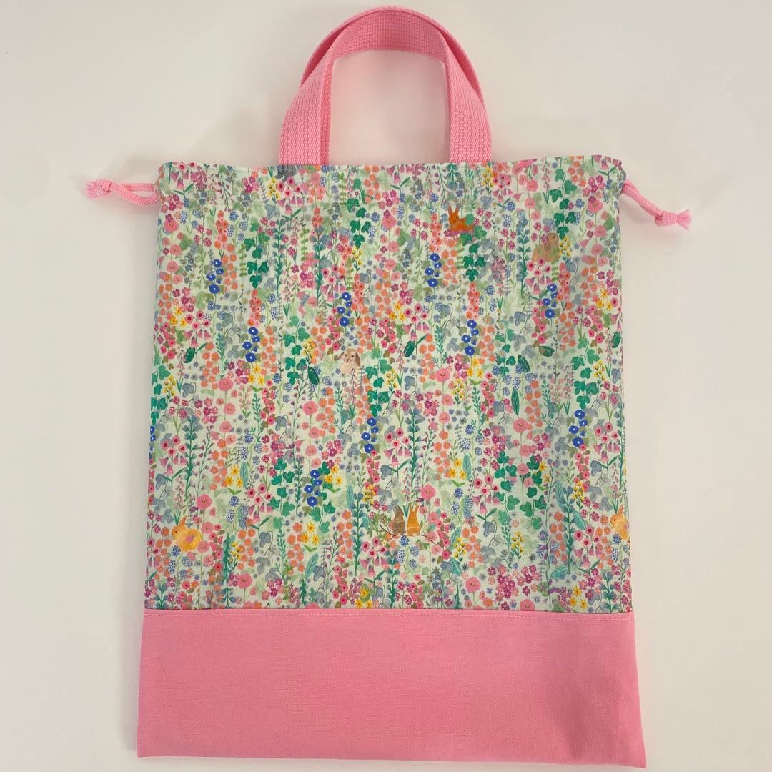 みのん。 レッスンバック♡体操着袋♡上履き袋　うさぎ