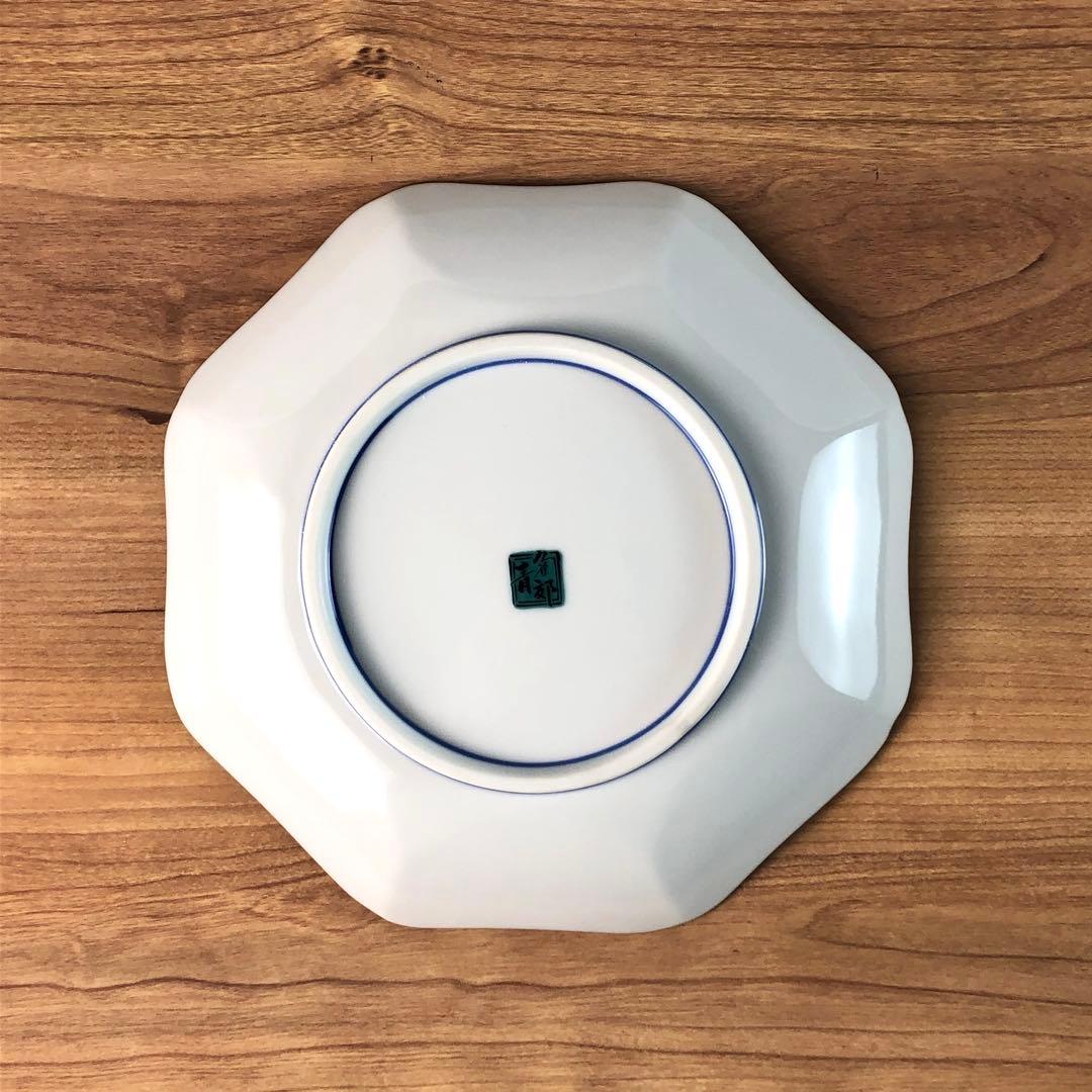 九谷焼　新品　5号皿揃　吉田屋風桃に鳥　小皿　2枚