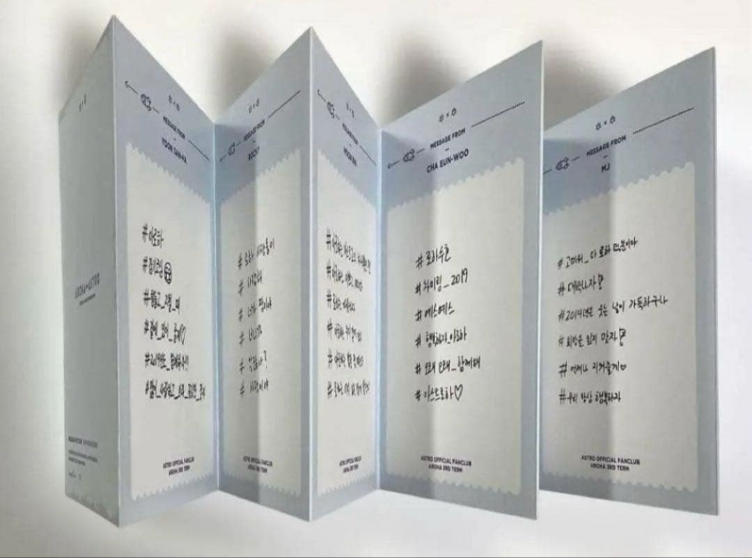 ASTRO AROHA 3期 本国ファンクラブ チャウヌ トレカ ポストカード