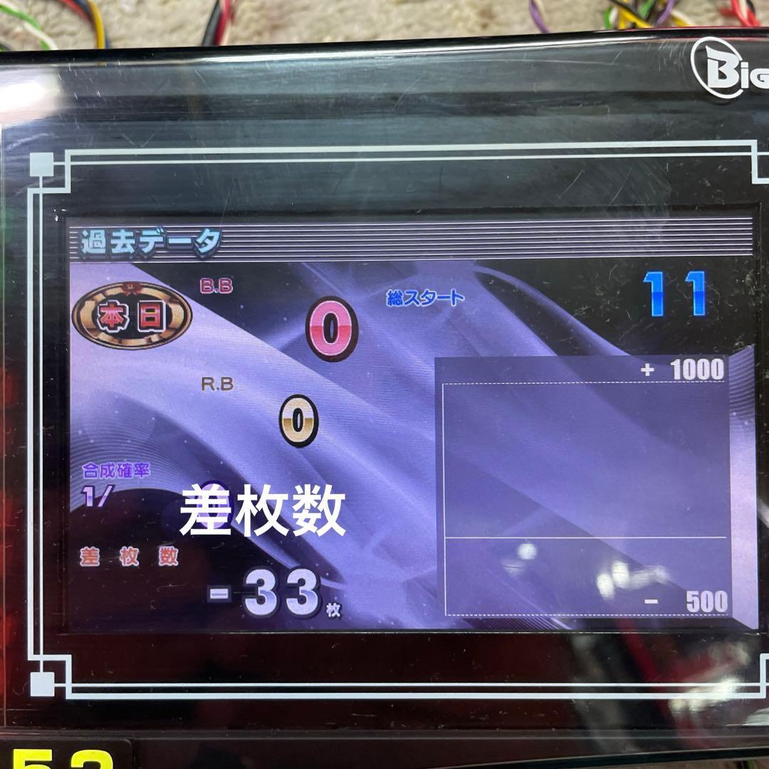 送料込みone Aビッグウォーズ5インチ液晶搭載差枚数表示スランプグラフつき