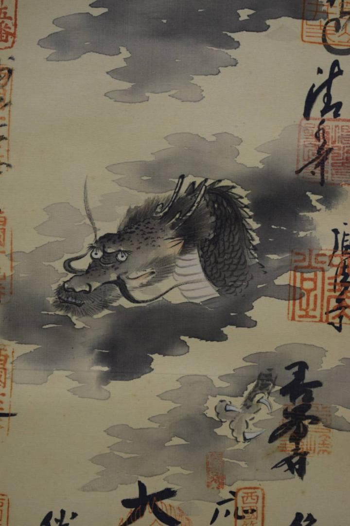 真作/西国三十三ヶ所/三十三ヵ所霊場集印肉筆掛軸/布袋屋掛軸HE-139