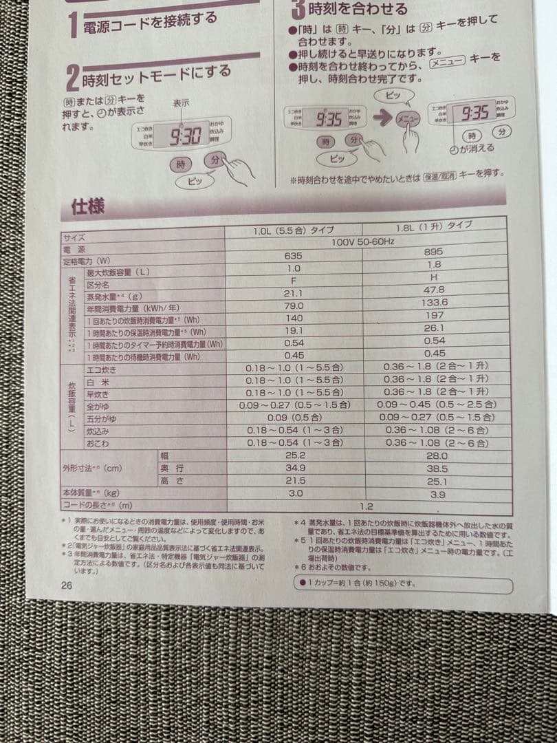 TIGER 炊飯器 1升 JBH-G181W