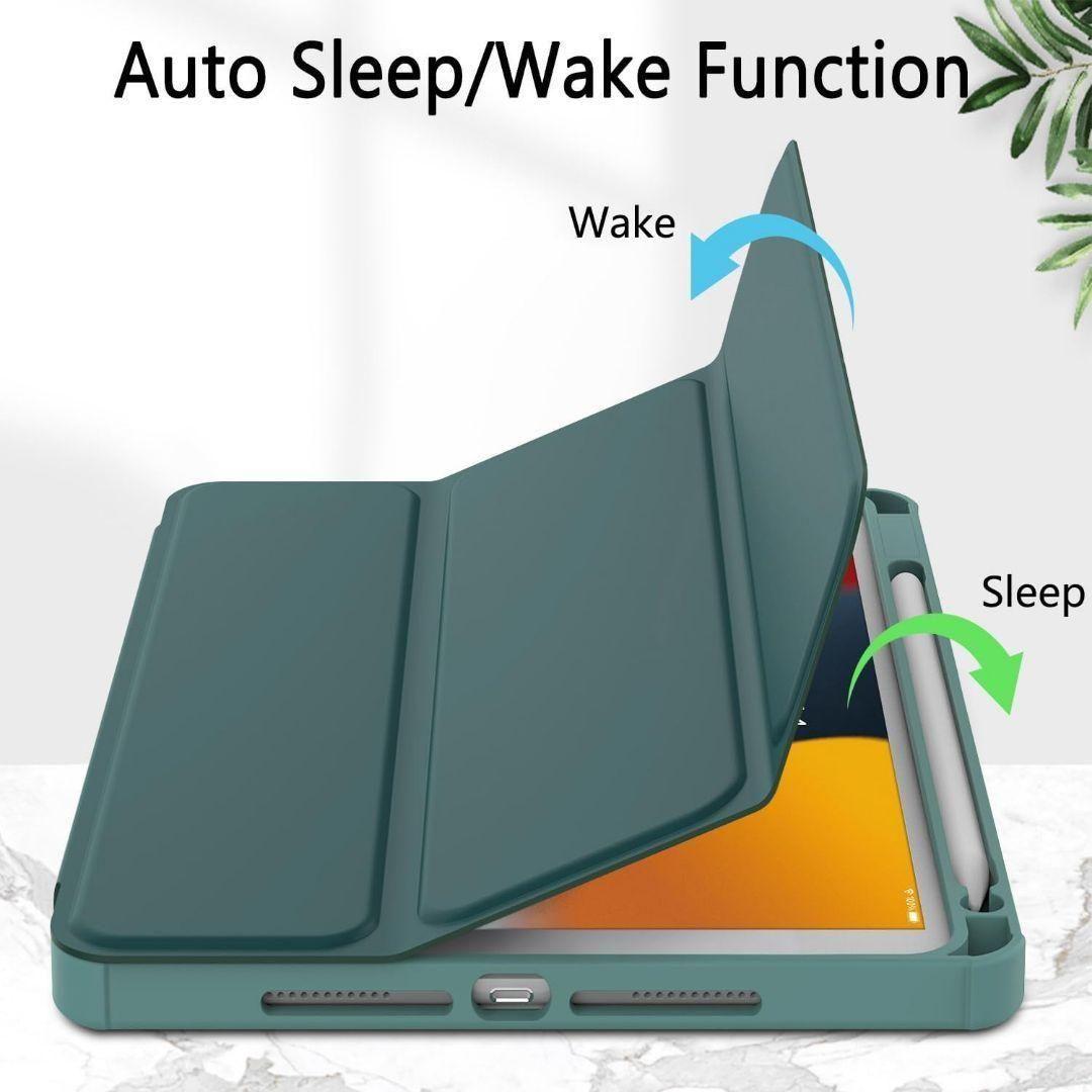 iPad 10.2インチ用ケース TPUバンパー付き ハードバックカバー