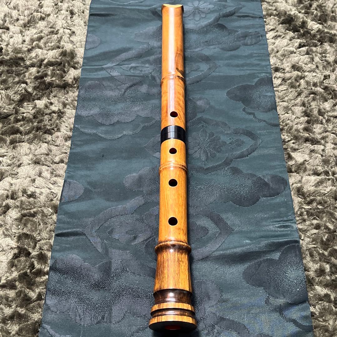 尺八 木管 琴古流 一尺七寸管 【音出し確認済】 中継ぎ固定訳あり格安