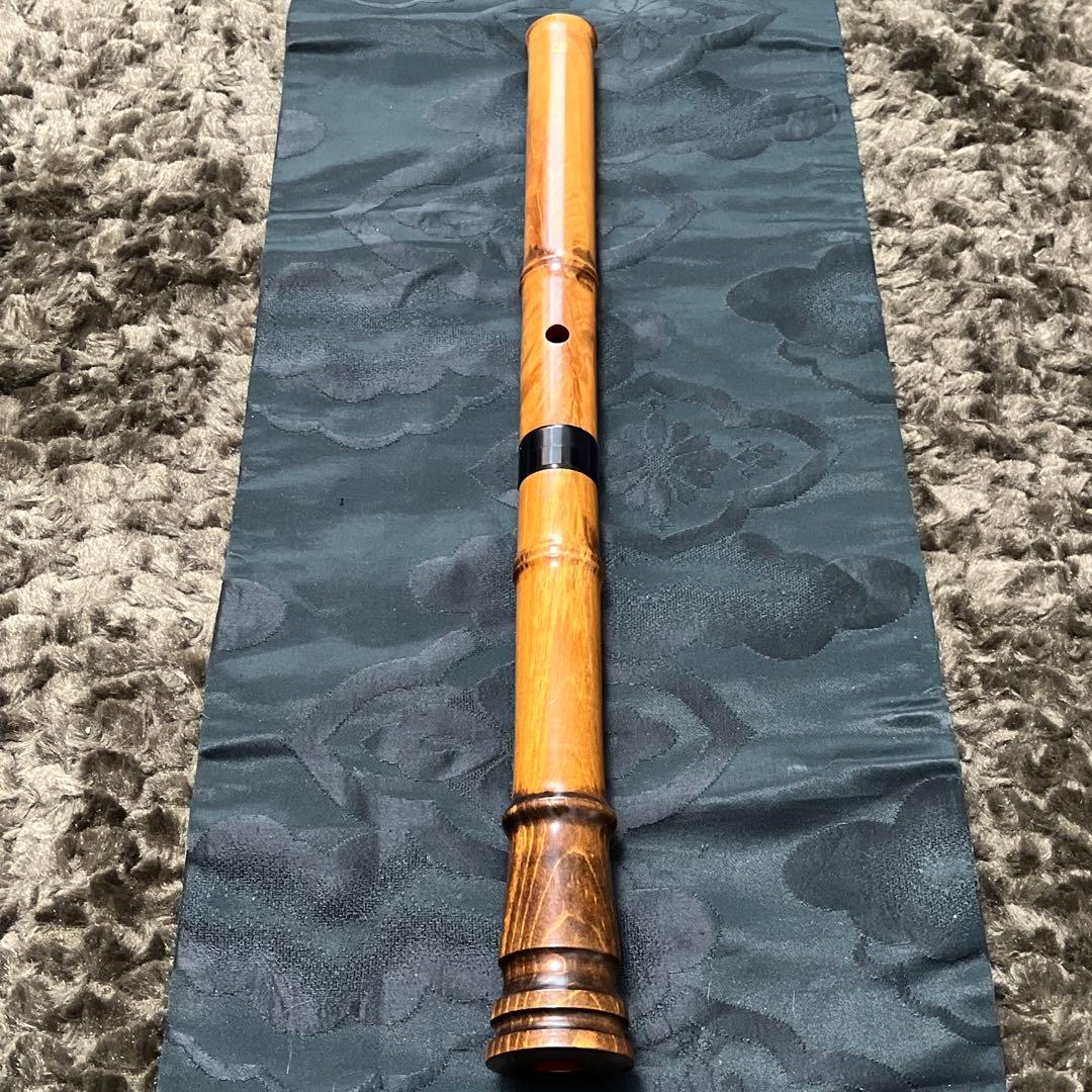 尺八 木管 琴古流 一尺七寸管 【音出し確認済】 中継ぎ固定訳あり格安