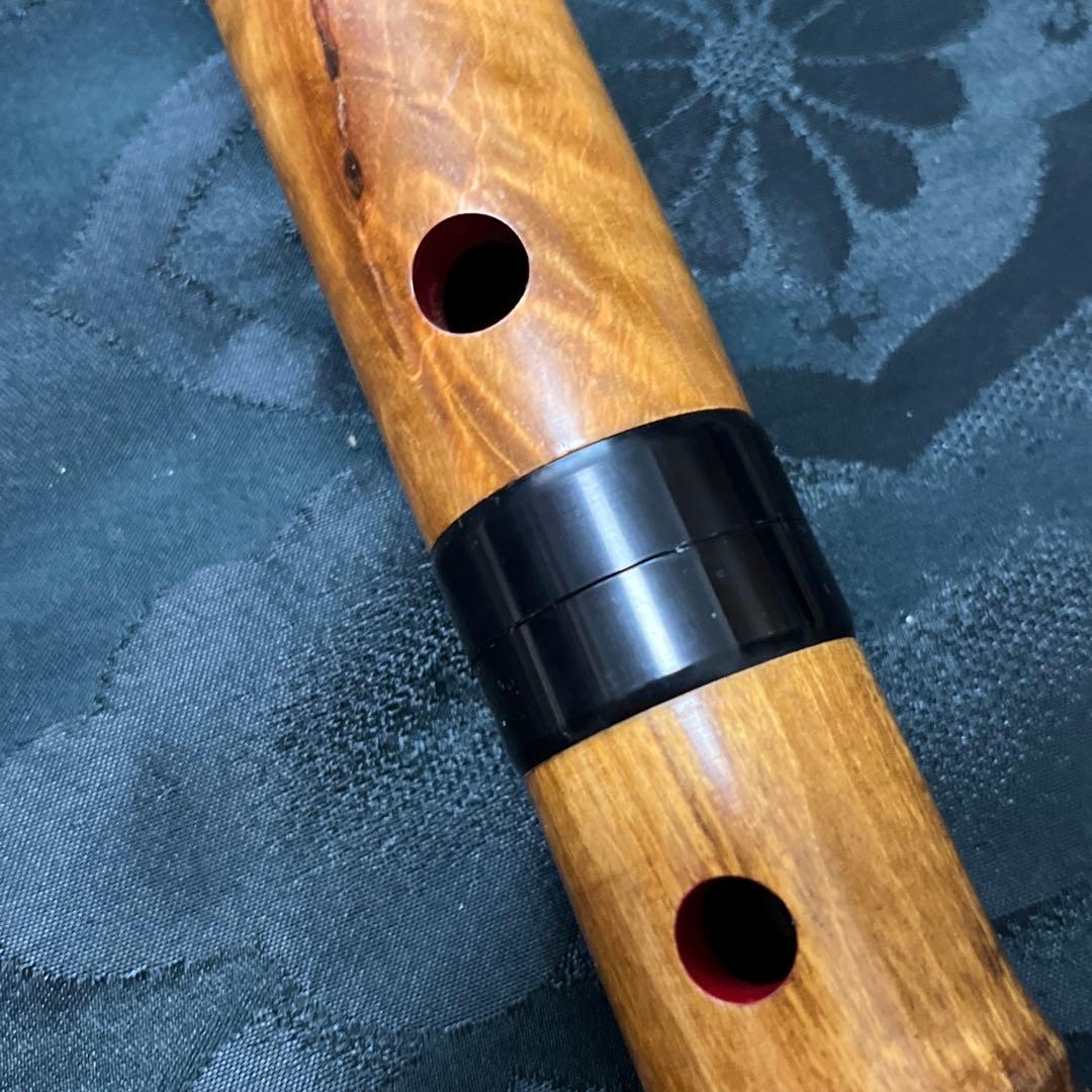 尺八 木管 琴古流 一尺七寸管 【音出し確認済】 中継ぎ固定訳あり格安