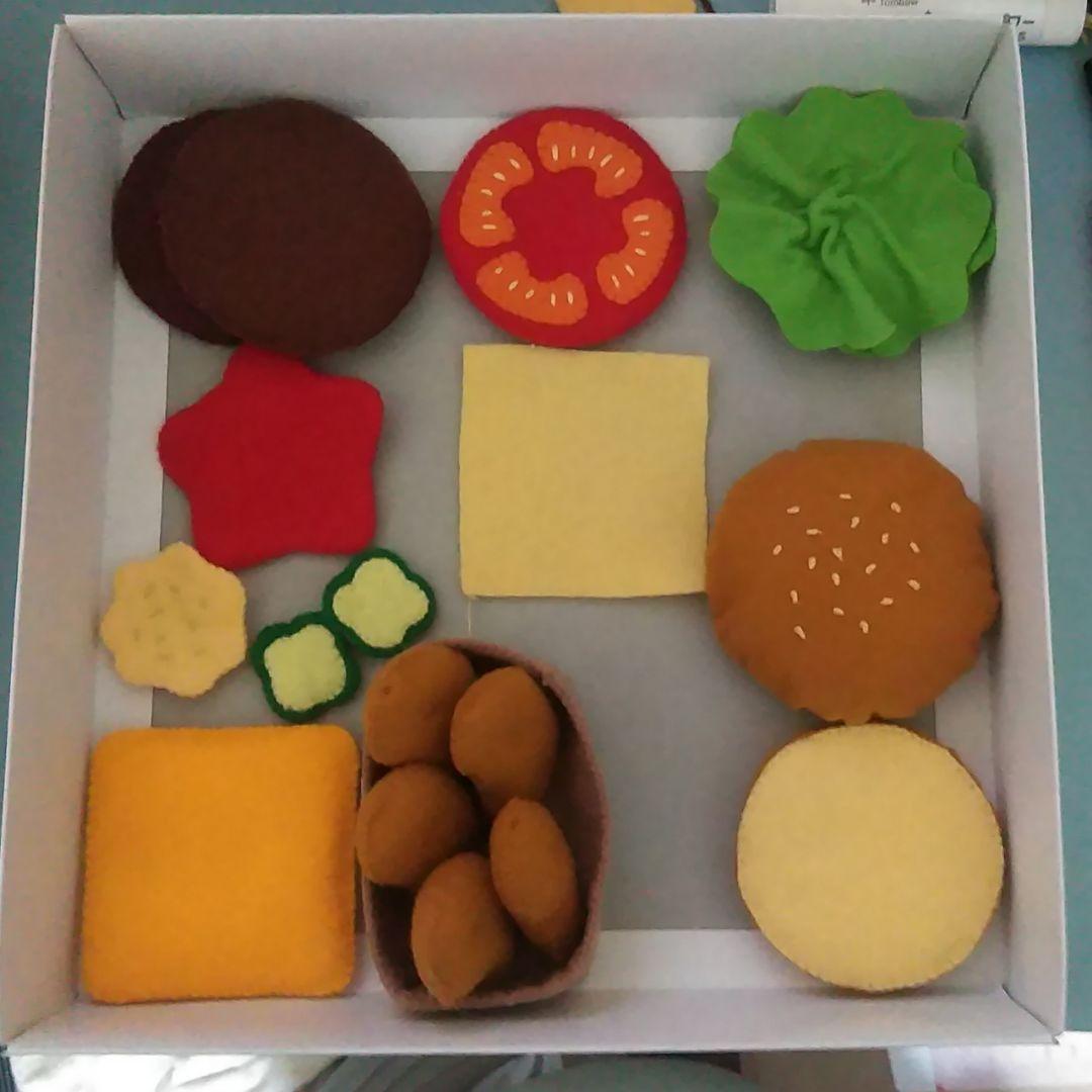 フェルトハンバーガー　お好きな組み合わせどうぞ(*^^*)
