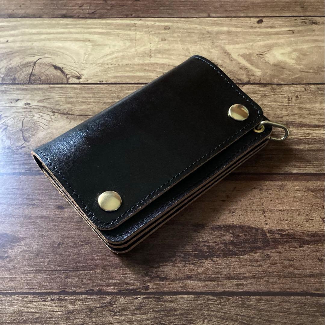 【マリアーティ✨様ご確認用】ミドルトラッカーウォレット【お札を折らずに収納】