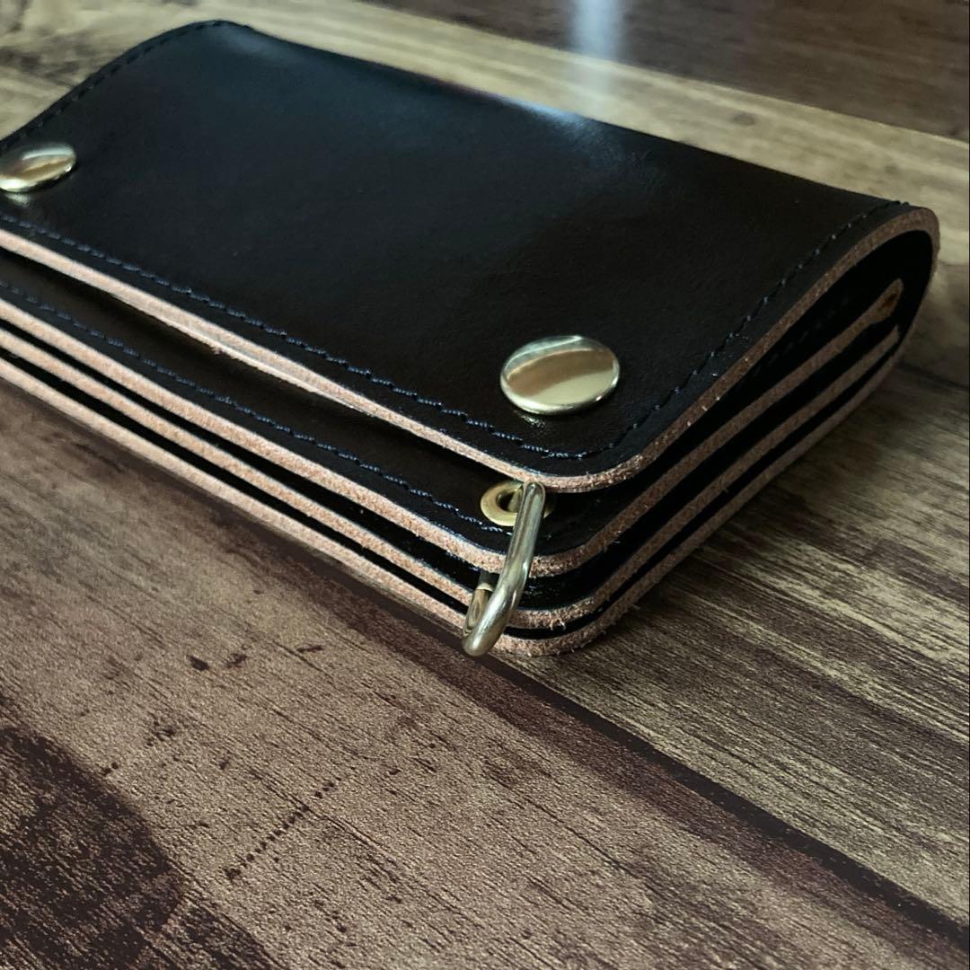 【マリアーティ✨様ご確認用】ミドルトラッカーウォレット【お札を折らずに収納】