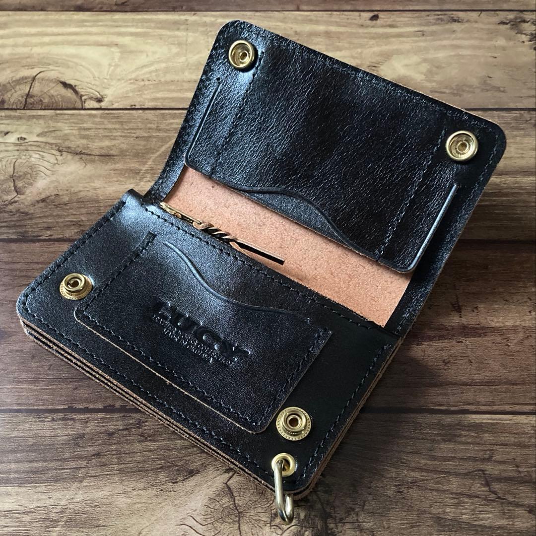 【マリアーティ✨様ご確認用】ミドルトラッカーウォレット【お札を折らずに収納】