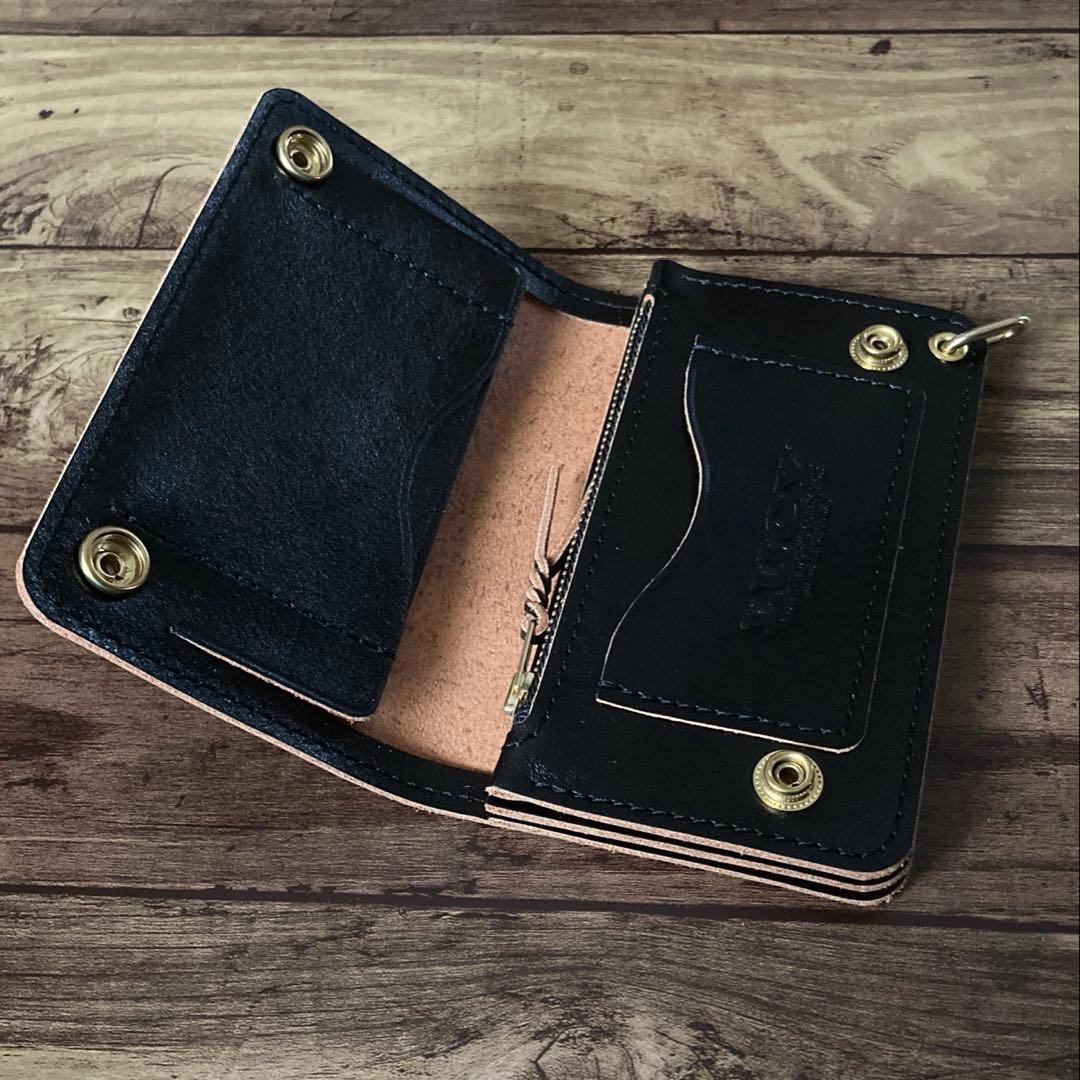 【マリアーティ✨様ご確認用】ミドルトラッカーウォレット【お札を折らずに収納】