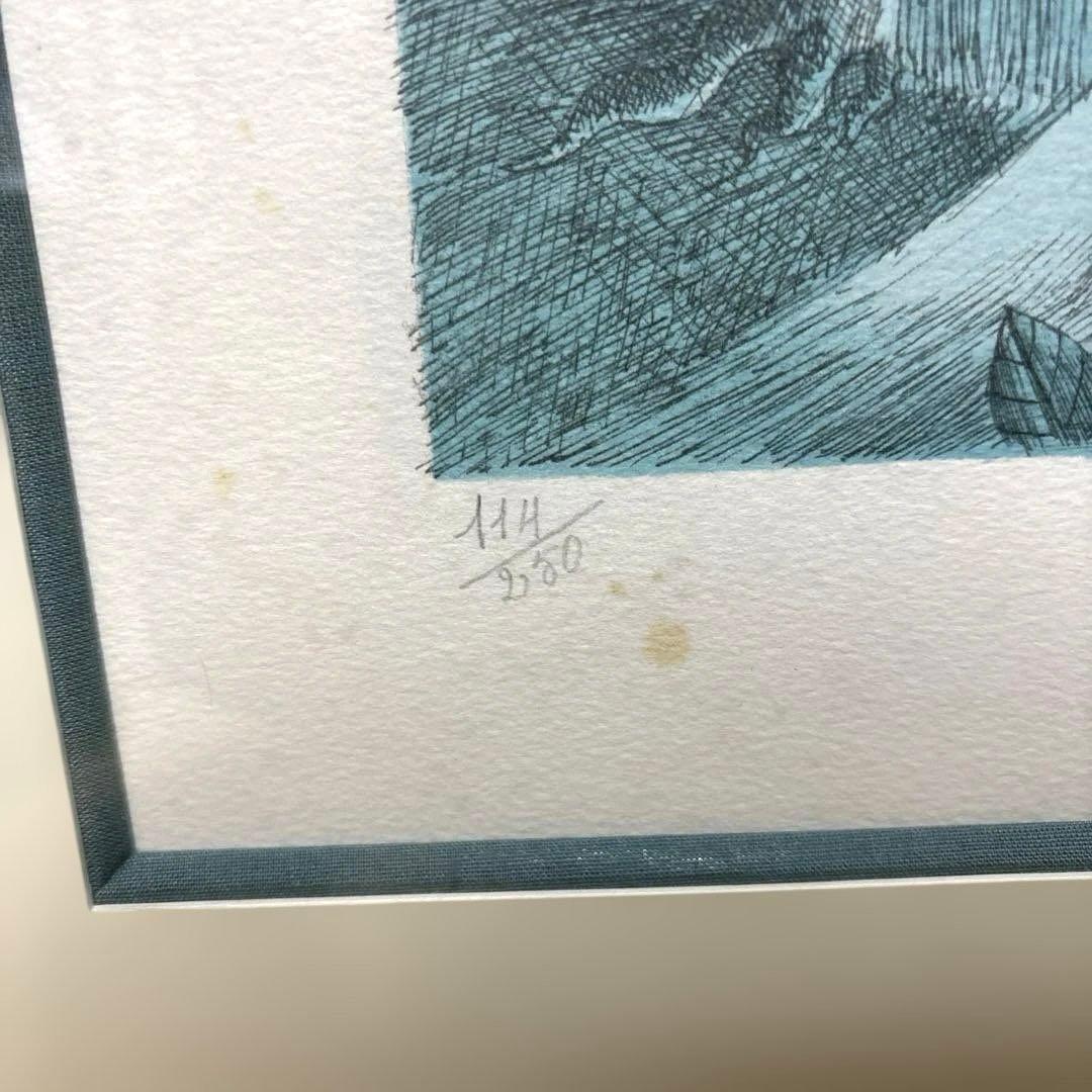 レイモン・ペイネ「銀河」星の王子様 リトグラフ 版画 サイン入 額装