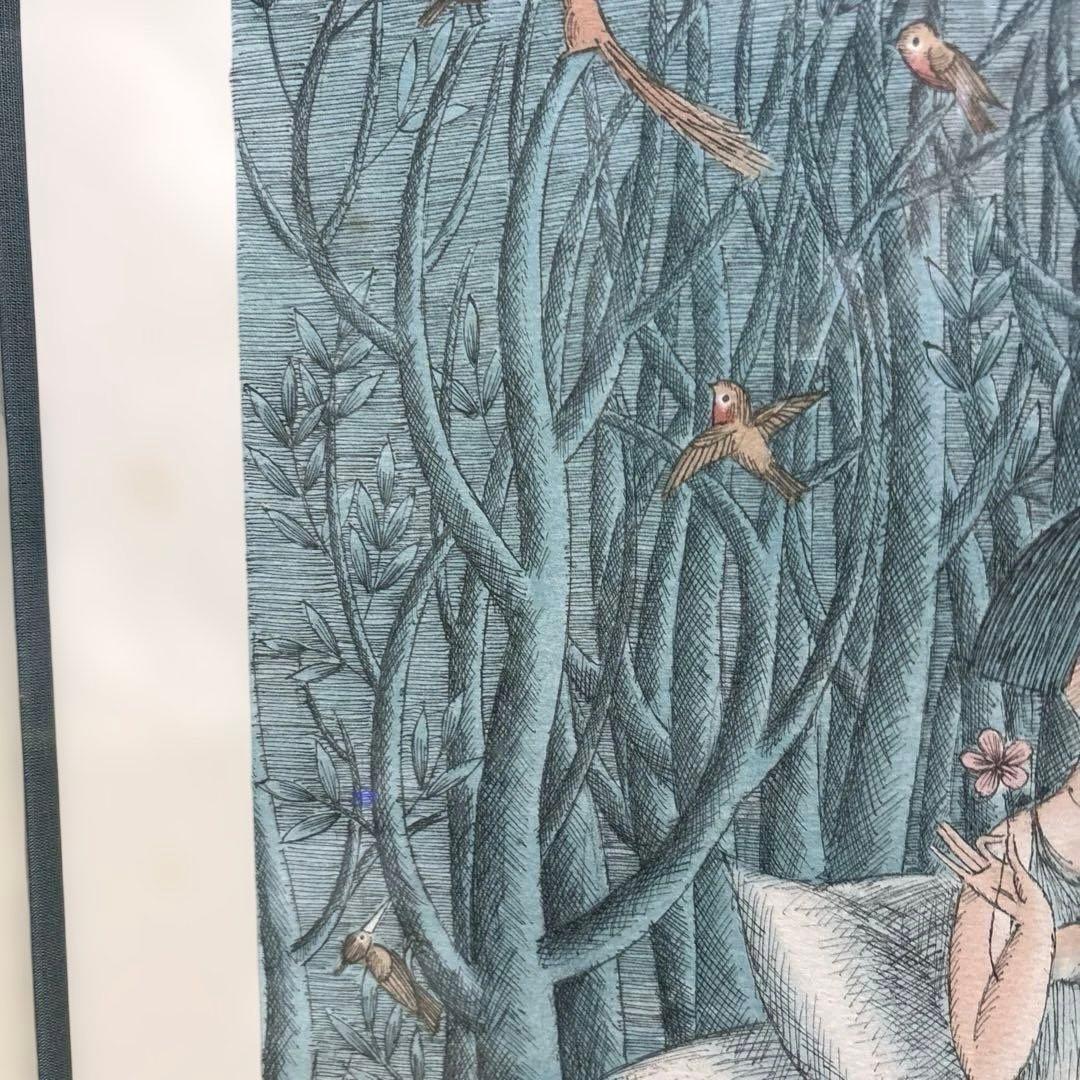 レイモン・ペイネ「銀河」星の王子様 リトグラフ 版画 サイン入 額装