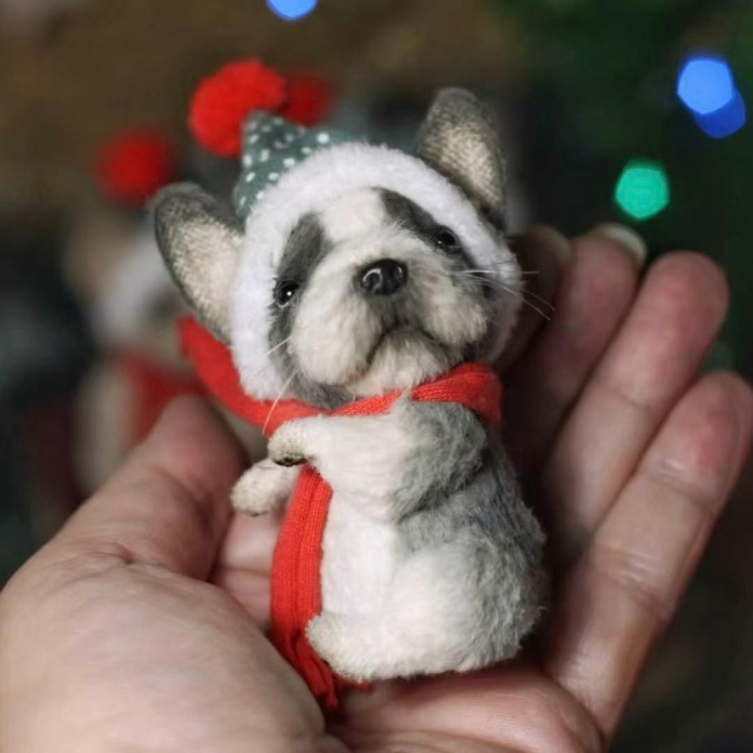 悲しげな祝日仔犬 アーティストベア 海外作家様 ロシア ぬいぐるみ