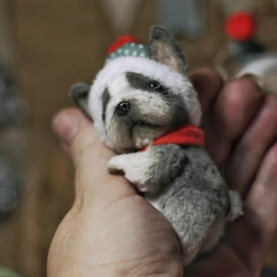 悲しげな祝日仔犬 アーティストベア 海外作家様 ロシア ぬいぐるみ