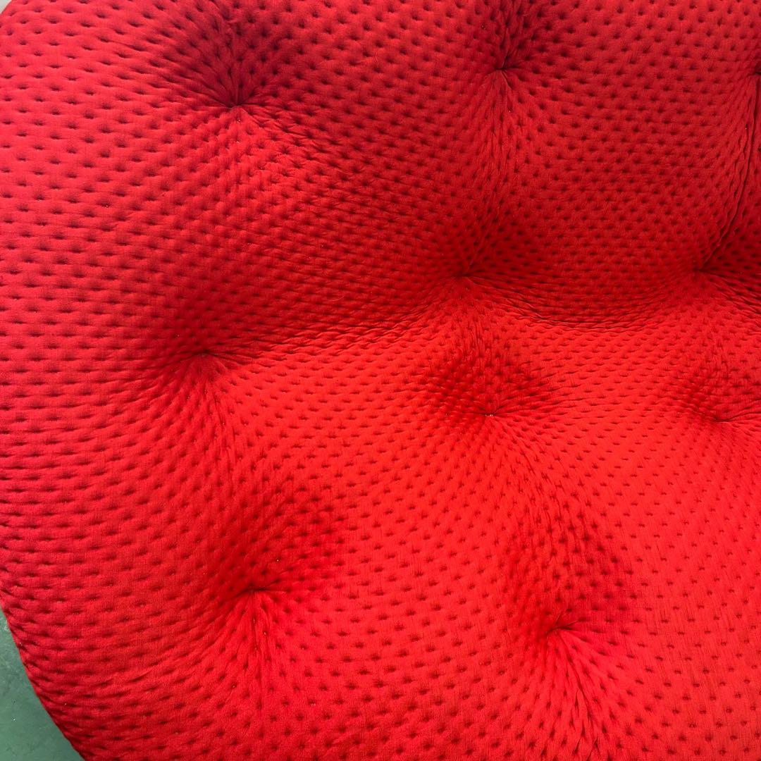 【送料無料】リーンロゼ プルム 2Pソファ レッド MAXI生地！