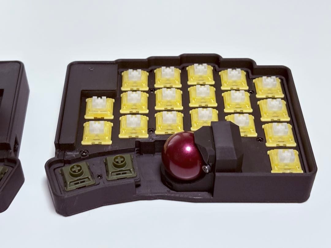 NoCoDe 無線Keyball 25mmトラックボール超低背型