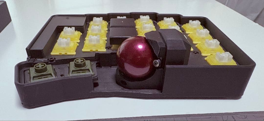 NoCoDe 無線Keyball 25mmトラックボール超低背型