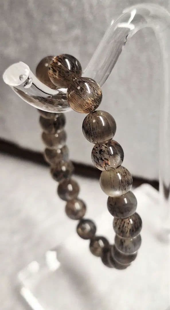 ブラックサンムーンストーン ブレスレット