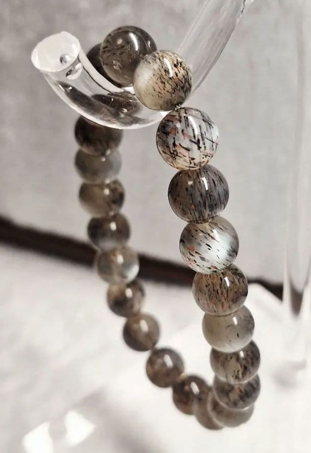 ブラックサンムーンストーン ブレスレット